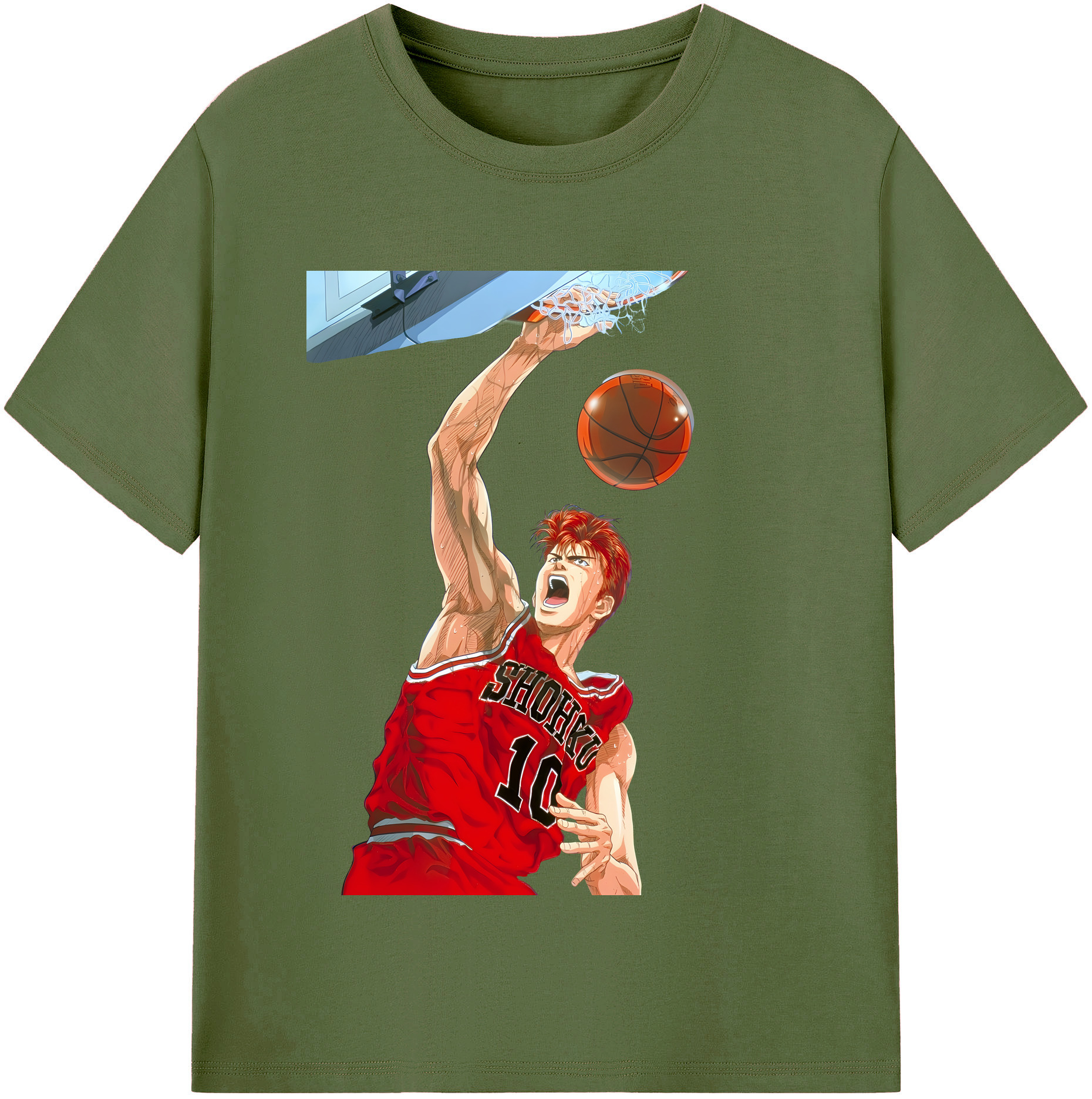 （画像用） SLAM DUNK／スラムダンク 綿100％半袖Tシャツ（フロントプリント）